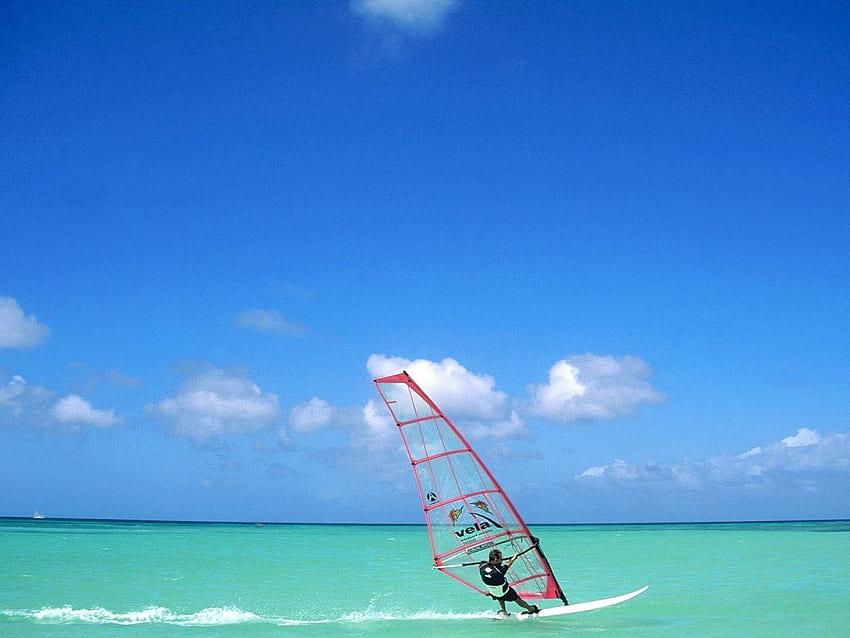 Aruba Windsurfing Travel Around The World, Boracay HD wallpaper