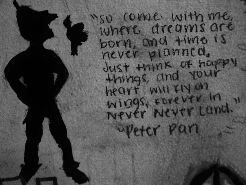 peter pan black and white quotes