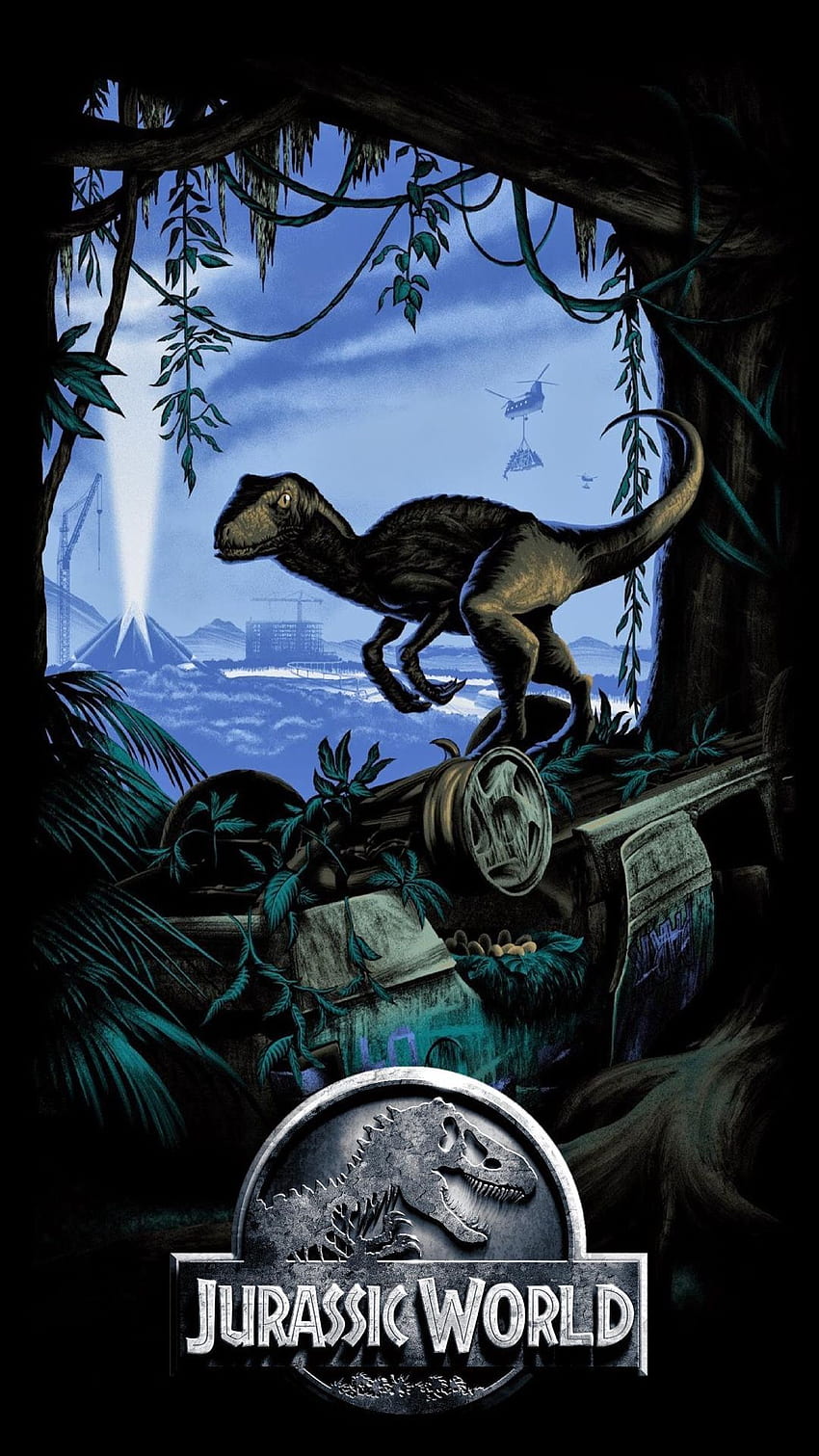 Lihat ini untuk iPhone Anda: w10619847?src=ios&v=2.2 melalui. Poster dunia Jurassic, dunia Jurassic, dunia taman Jurassic wallpaper ponsel HD