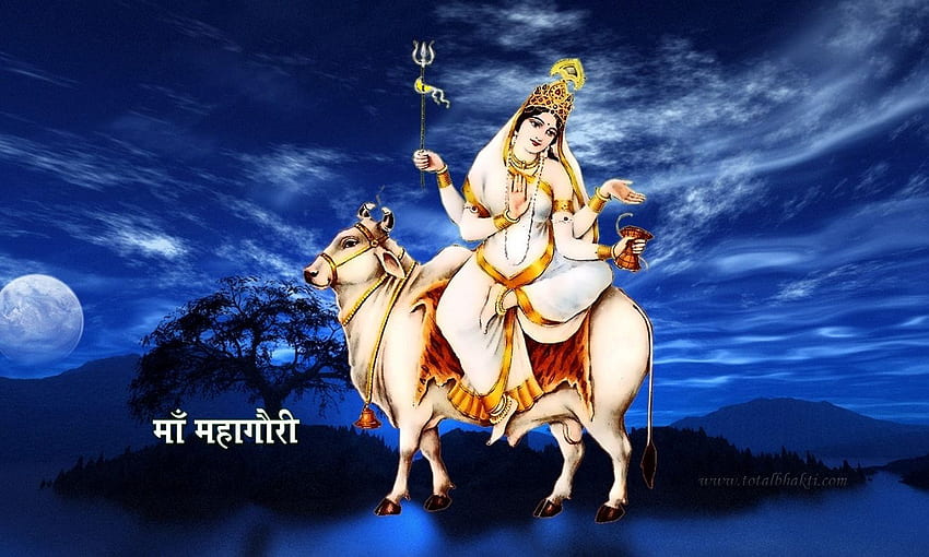 Goddess Mahagauri, Gauro HD wallpaper