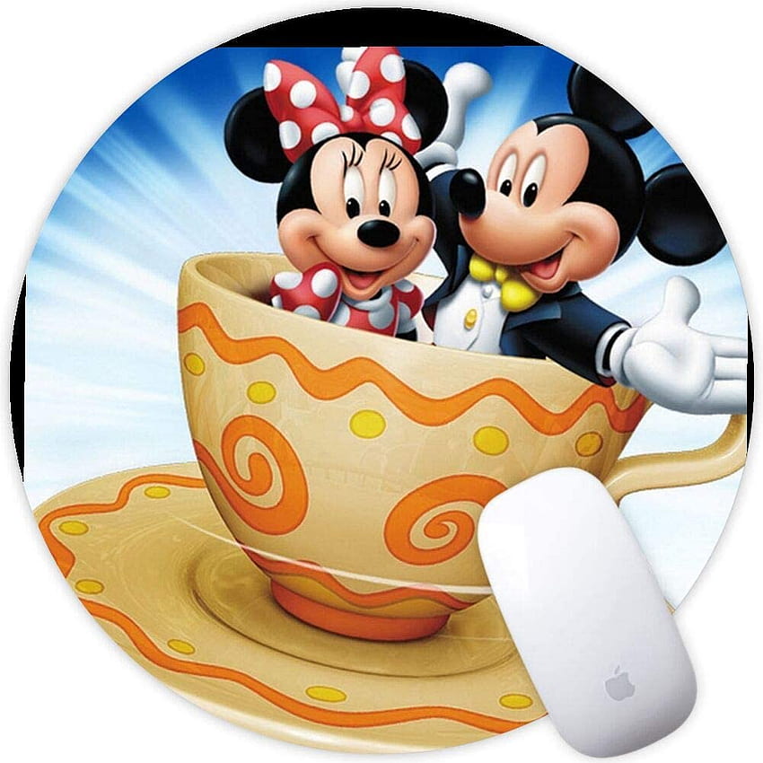 DISNEY COLLECTION Computer Gaming Mouse Pad Mat Mickey Minnie, Cute Cartoon Coffee HD phone wallpaper