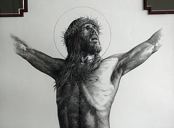Jesus Christ Crucified Drawing - - - Tip, Jesus Crucifixion HD wallpaper |  Pxfuel
