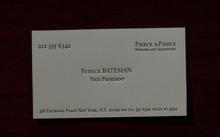 Patrick Bateman papel de parede HD