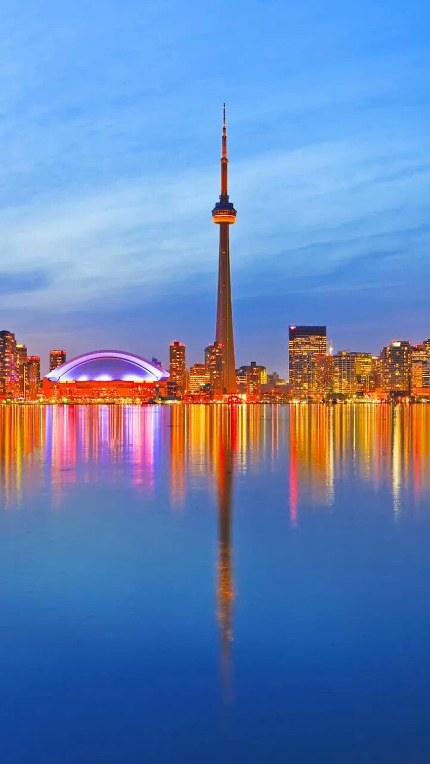 2019년 캐나다 CN 타워. 캐나다 토론토, Cn 타워, 건물 HD 전화 배경 화면