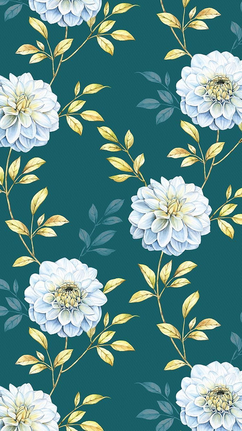 Beautiful floral repeat pattern HD phone wallpaper