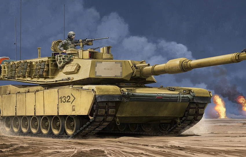 Abrams, ABD ana muharebe tankı, Sistem Geliştirme Paketi, M1A2 SEP, için geliştirilmiş sistemler paketi, bölüm оружие - HD duvar kağıdı