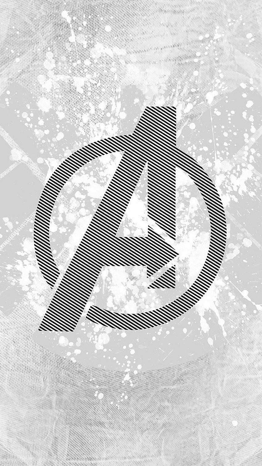 AVENGERS LOGO ART HERO WHITE IPHONE. Marvel , Marvel iphone , Marvel, Avengers Assemble Logo HD phone wallpaper