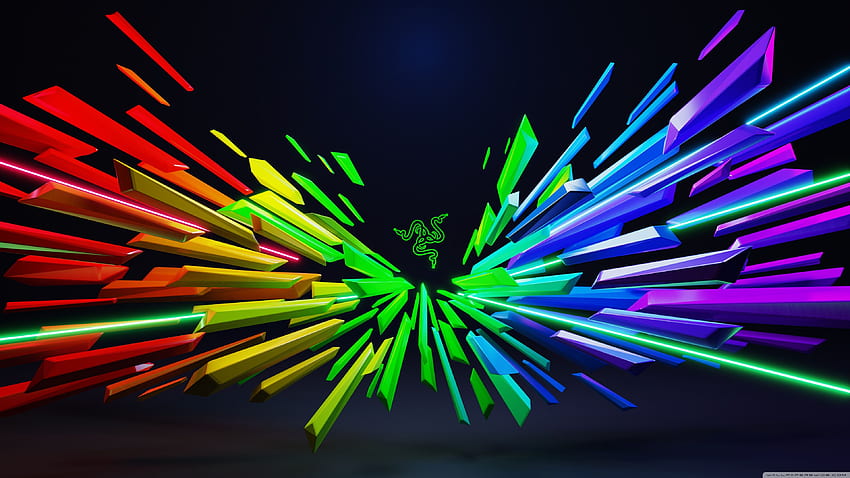 Razer Rainbow Colors Background Ultra Background, Colorful Gamer HD wallpaper
