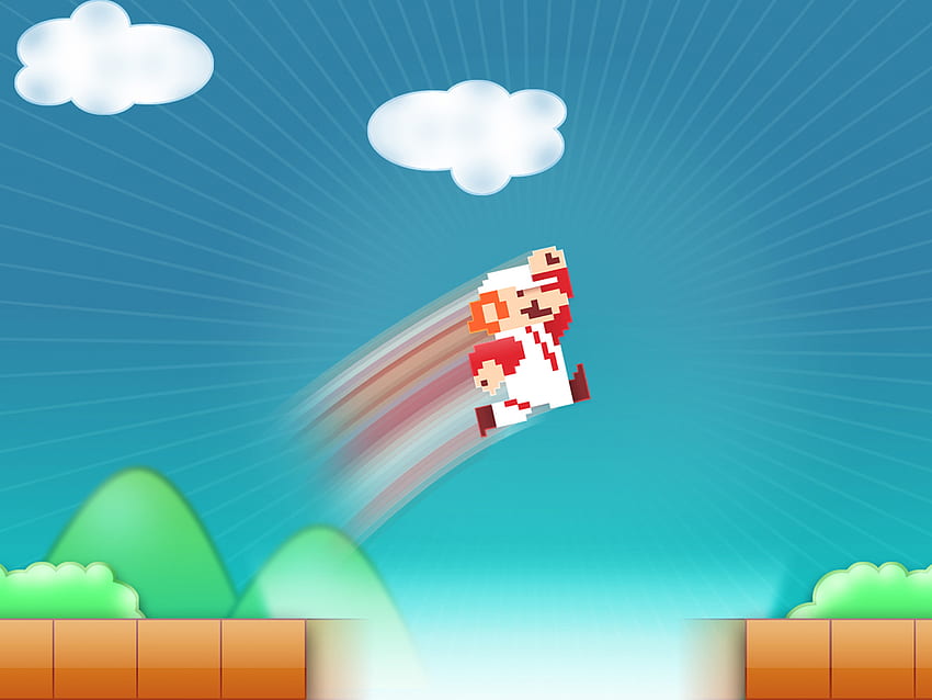Mario - Jump, arcade, jump, mario HD wallpaper