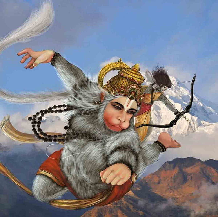 Hanuman Flying HD wallpaper | Pxfuel