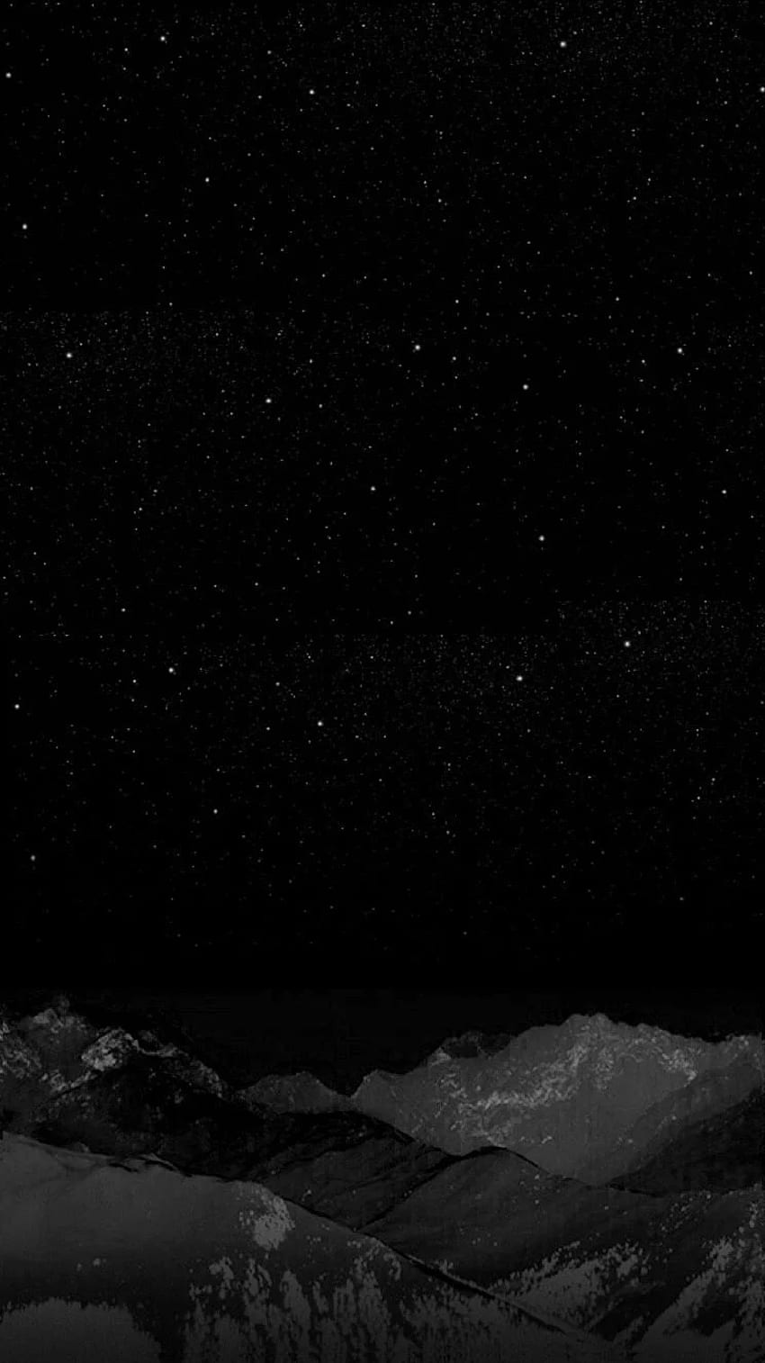 Black, night, stars, Winter mountain, , iPhone, Dark Night Mountains HD  phone wallpaper | Pxfuel