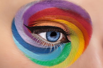 Rainbow makeup HD wallpapers | Pxfuel