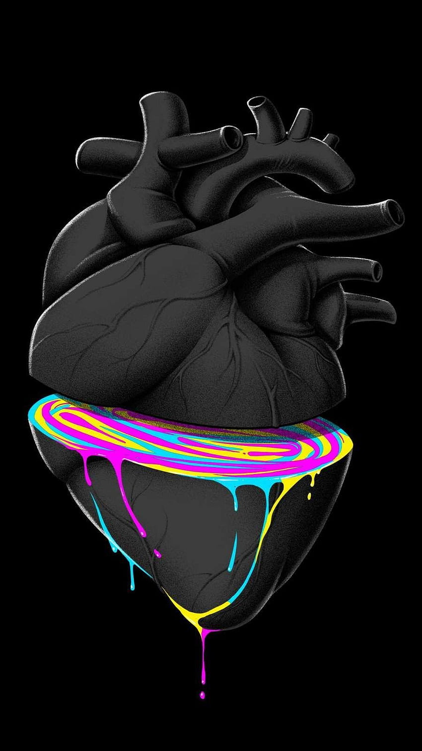 Heart Artwork iPhone . Heart artwork, Pop art , Graffiti, Dark Pop Art HD phone wallpaper