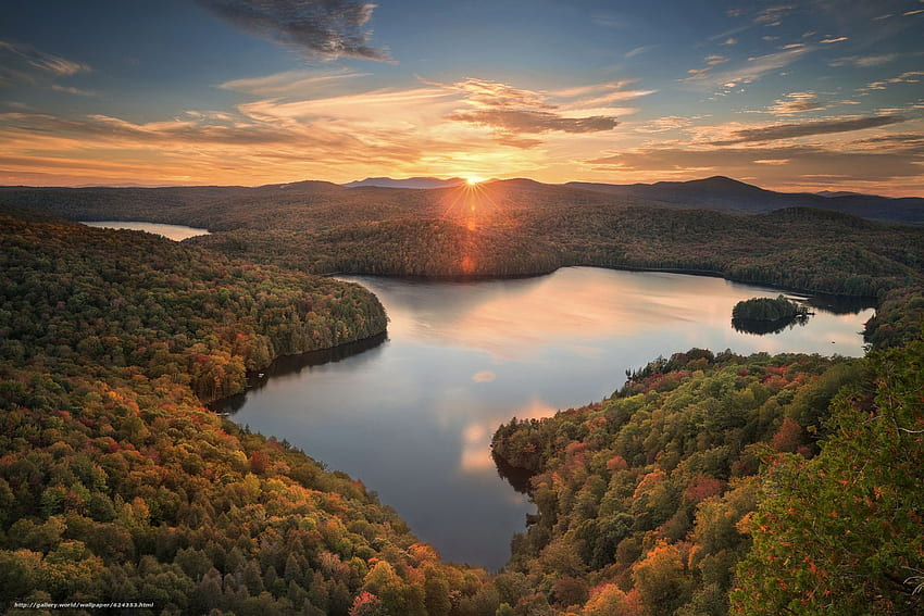 Vermont, Вудбери, Woodbury, Вермонт, Nichols Pond, пруд, озеро, Vermont Landscape HD wallpaper