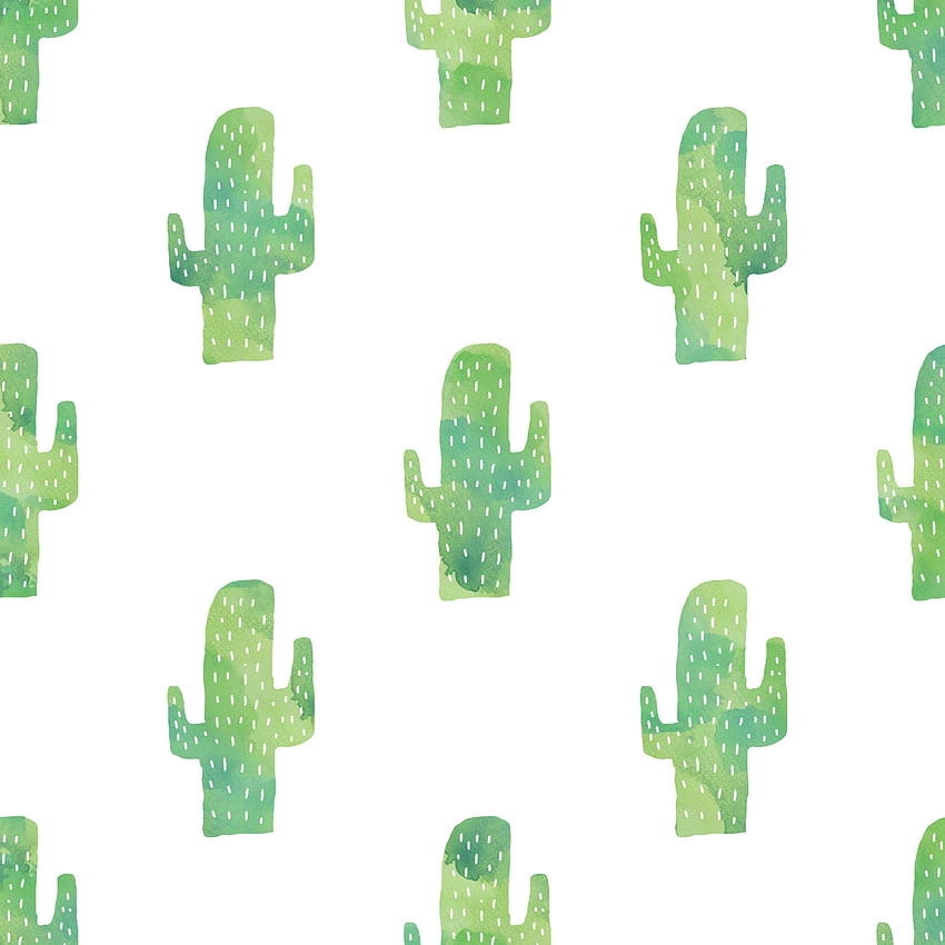 TexturePattern Marimekko Textile Design, Watercolor Cactus HD phone wallpaper