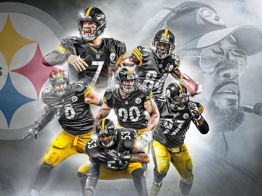Pittsburgh Steelers with of Players and Coach (31 of 37 Pics) - . . High Resolution, Cool Steelers HD wallpaper