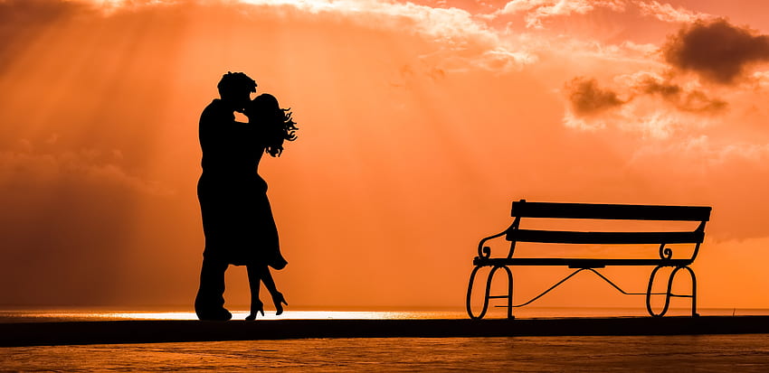 Cinta, Pasangan, Pasangan, Ciuman Wallpaper HD