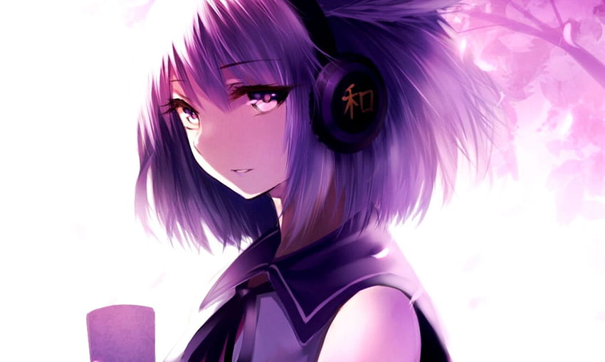 Épinglé sur le top anime, Anime Girl Purple Hair Fond d'écran HD