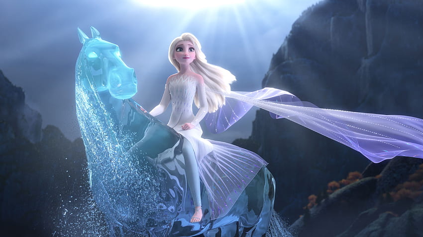 Elsa, Frozen 2, sihirli su atı U HD duvar kağıdı