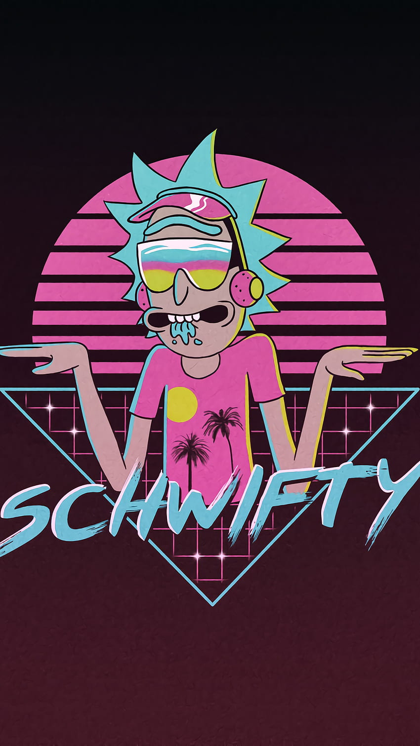 Schwifty、Rick Sanchez、(Rick and Morty)、iPhone 10、7、6s HD電話の壁紙