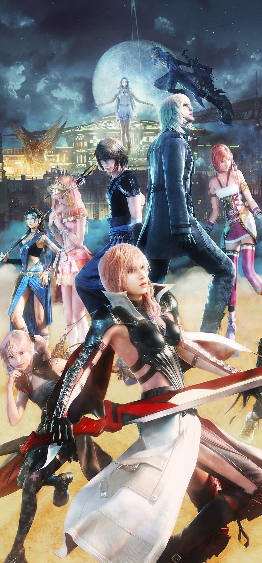 Final Fantasy XIII Vertical []: FinalFantasy, FF13 Tapeta na telefon HD