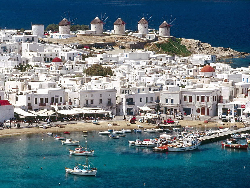 Mykonos adalah pulau Yunani Wallpaper HD