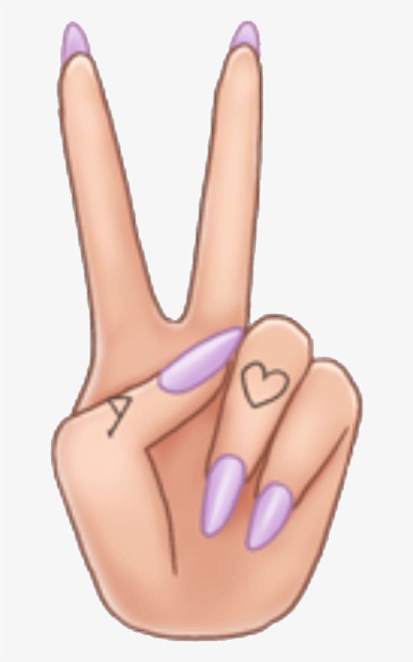 หุ้น Moonlight Drawing - Ariana Grande Emoji Hand - Transparent PNG วอลล์เปเปอร์โทรศัพท์ HD