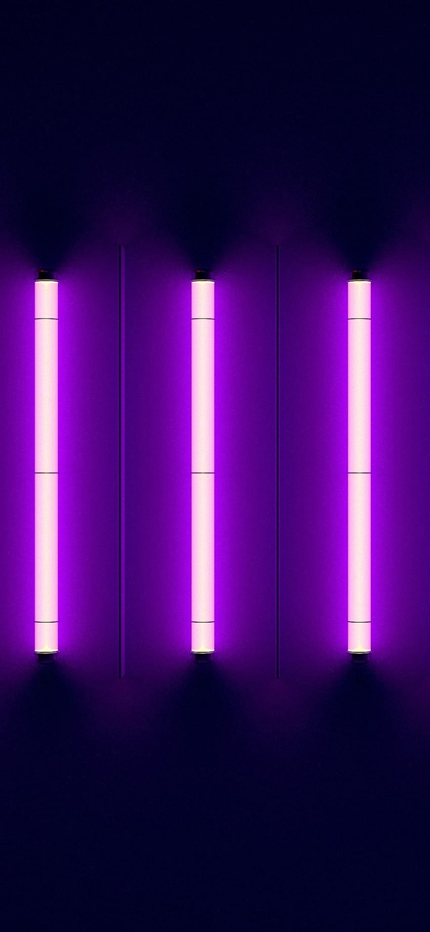 Luci al neon viola iPhone XS, iPhone 10, iPhone X, e luce fluorescente Sfondo del telefono HD
