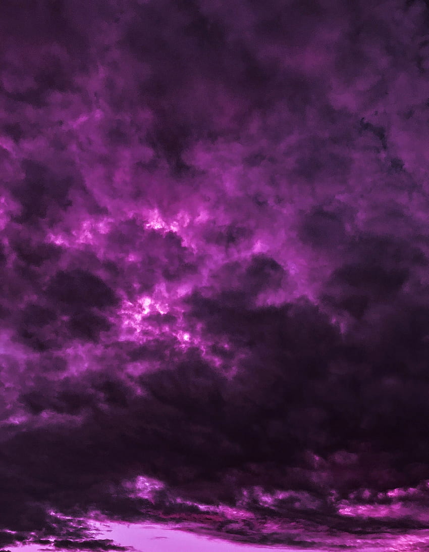 Himmel, Wolken, Violett, Dunkel, Dick, Lila HD-Handy-Hintergrundbild