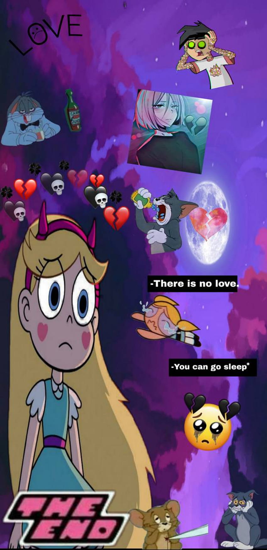 No love, Sad Cartoon Characters HD phone wallpaper