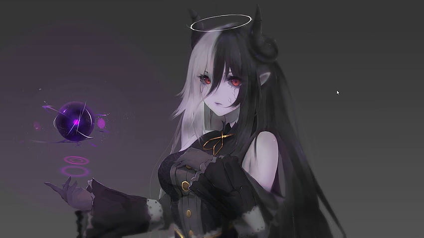 Anime Demon Girl, Cute Devil Girl HD wallpaper