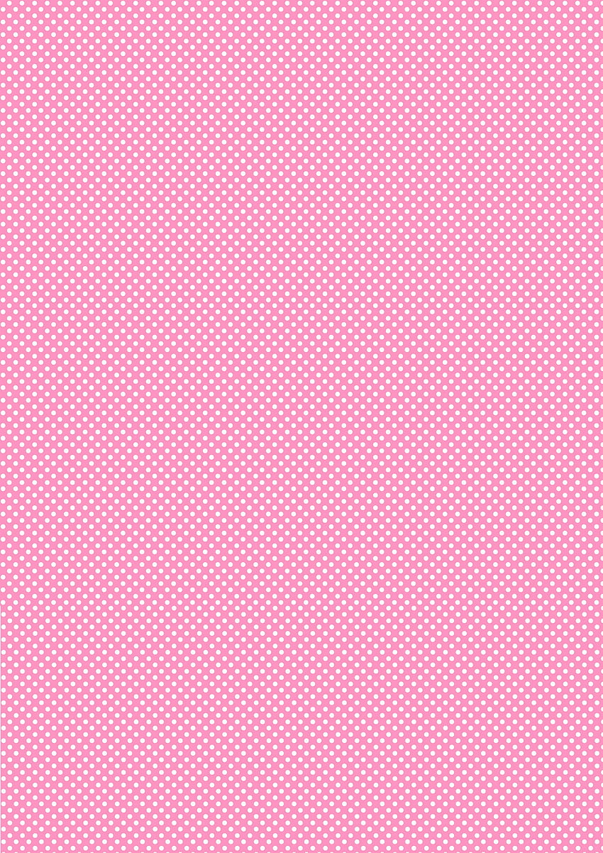 x A4 Pink Polka Dot Decor Icing Sheet HD phone wallpaper