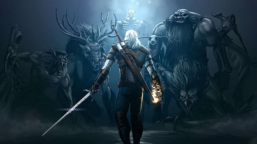 WITCHER 3 WILD HUNT fantasy action fighting warrior dark, The Witcher 3: Wild Hunt HD wallpaper
