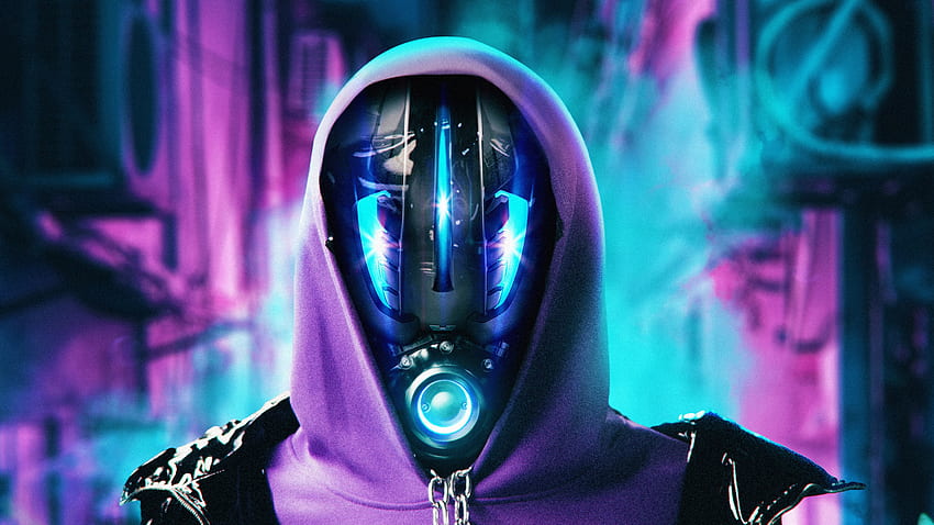 Robot Scifi, Artist, , , Hintergrund und Purple Robot HD-Hintergrundbild