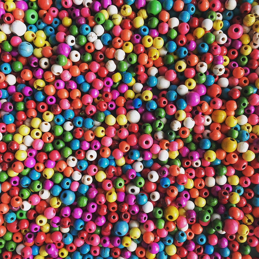 Multicolored, Motley, Beads HD phone wallpaper