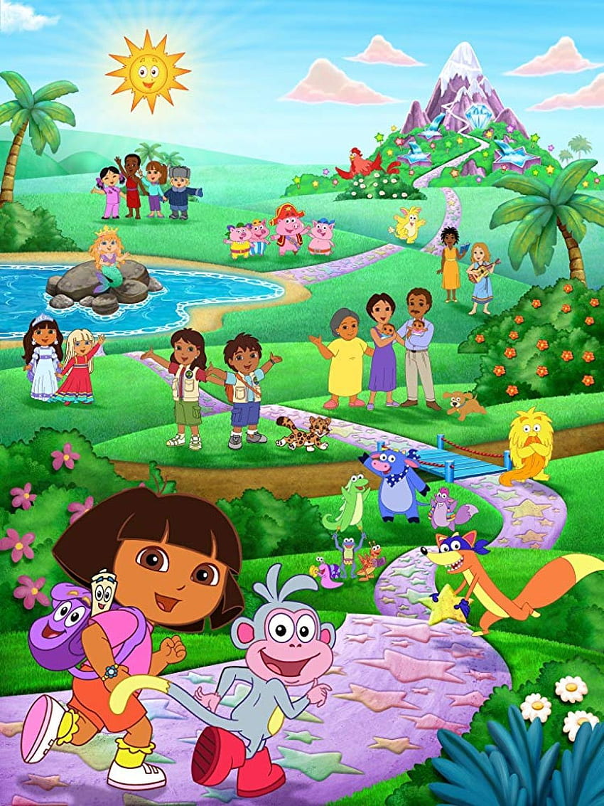 Dora the Explorer jest na Nickelodeon. Dora, Dora odkrywczyni, Dora animowana, Zabawna Dora Tapeta na telefon HD