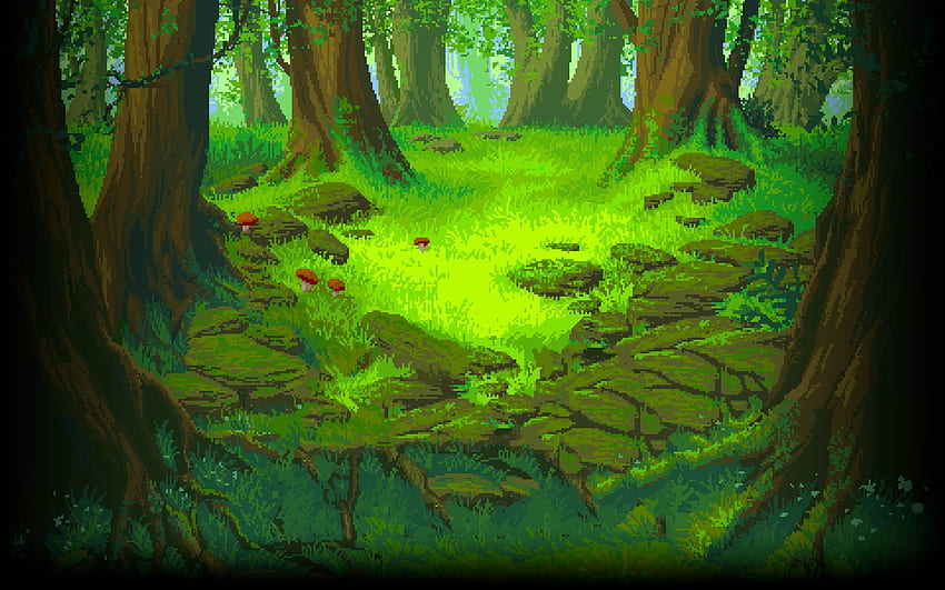 Społeczność Steam — Przewodnik — Najlepsze tło Pixel Art, Pixel Art Green Tapeta HD