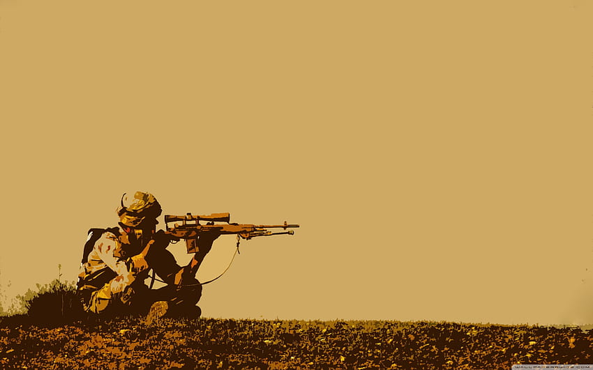 Military, Sniper Ultra Dark HD wallpaper