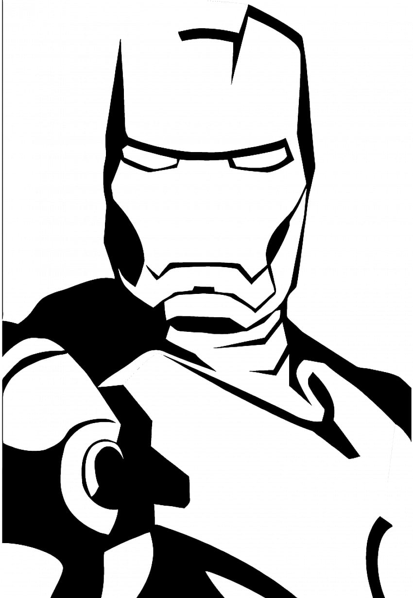 Iron Man Coloring Page  Easy Drawing Guides