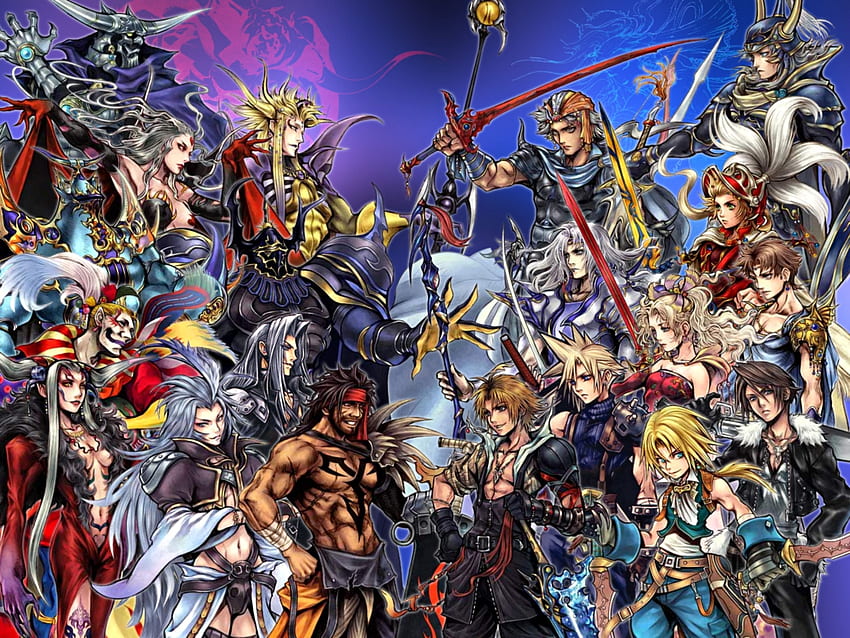 Square Enix Cross Over, rpg, grupo, Final Fantasy, personajes, ff, Kingdom Hearts fondo de pantalla