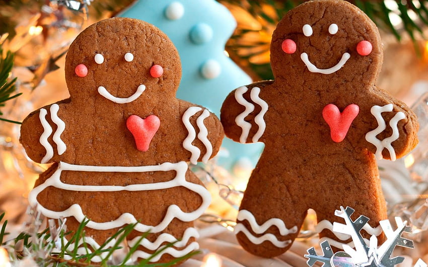 Cookies Figurines Baking Christmas Food Winter : : High Definition : Fullscreen HD wallpaper