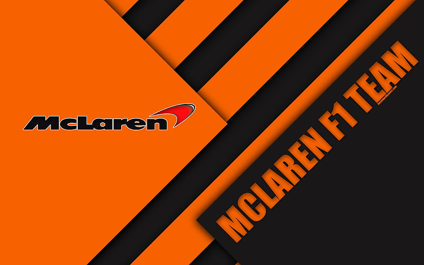 McLaren F1 팀, Woking, 영국, McLaren 로고 HD 월페이퍼