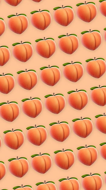 Peach and eggplant emoji 