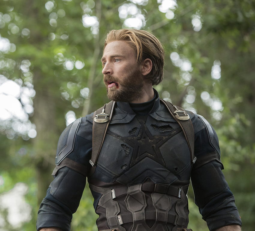 Capitão América, Chris Evans, Vingadores: guerra infinita, filme papel de parede HD