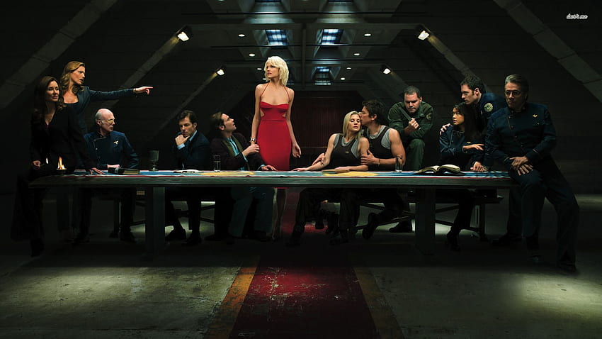 Das letzte Abendmahl - Battlestar Galactica - Fernsehsendung HD-Hintergrundbild