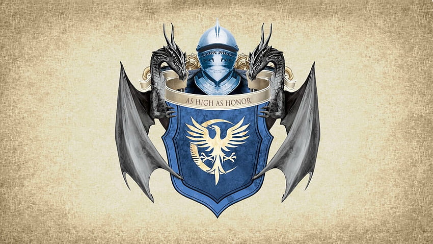 As High Honor Una canción de hielo y fuego Escudo Juego de tronos Casa Arryn Sigil fondo de pantalla