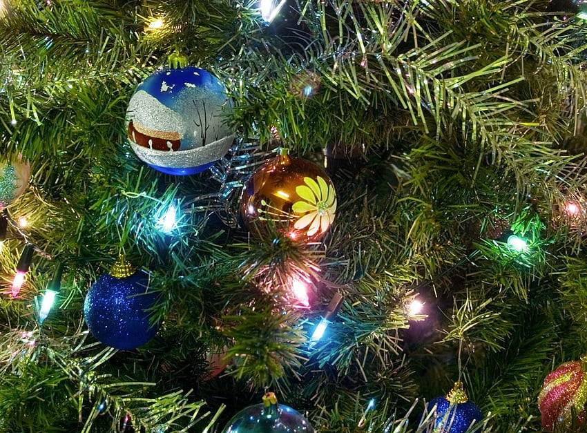Feriados, Ano Novo, Feriado, Decorações de Natal, Brinquedos para Árvore de Natal, Árvore de Natal, Guirlanda, Bolas papel de parede HD