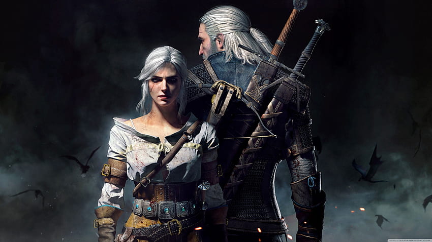 Wiedźmin 3 Dziki Gon Geralt i Ciri Ultra Tapeta HD