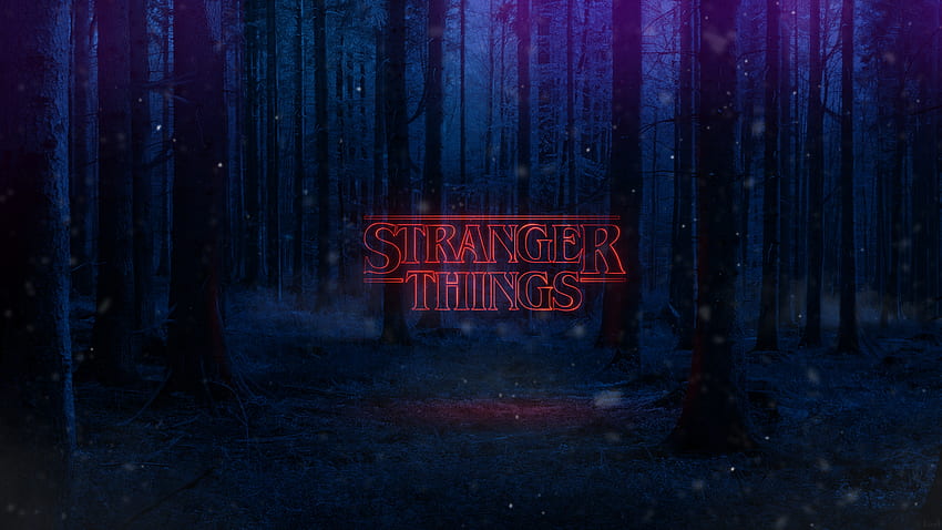 Stranger Things Bosque Logo Netflix Ultra HD wallpaper