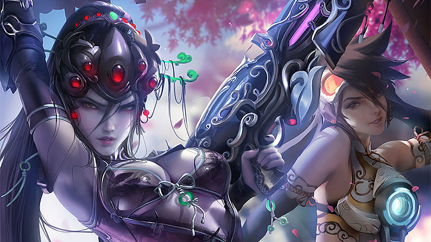 Tracer Widowmaker, Overwatch Widowmaker HD wallpaper